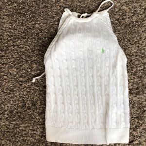 Ralph Lauren cable knit halter top Size Large